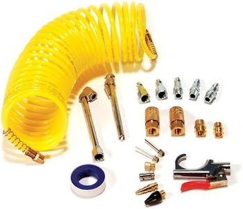 Primefit Pri-6044 IK1016S-20 Deluxe 1/4" Air Compressor Accessory Kit Including 1/4" Recoil Airhose