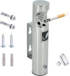 Ashtray Outdoor, Wall Mounted Cigarette Ash Bins,Stainless Steel Cigarette Butt Receptacle Lockable with Keys