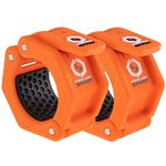 Lock-Jaw Sport Olympic Barbell Collar - Quick Release Barbell Clamp (Orange)