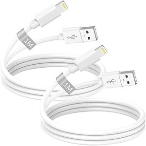 Cavo iPhone Originale Certificato MFi, Cavo Lightning 1M 2Pezzi, Cavo Ricarica iPhone Cavetto iPhone Carica Rapida Filo Caricatore per iPhone 14 13 12 11 Pro Max/Mini/XS/8/7/6 Plus/SE/iPad