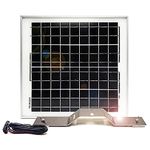 Spartan Camera Spartan Trail Camera Solar Panel - 15W 12V 20inch - Solar Panel for Spartan GoLive or Ghost w/ Cable Bracket Battery Charger Kit Package Metallic