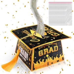 Graduation Cap Graduation Money Box for Cash Gift – Graduation Money Holder 2025, Cool Graduation Gifts for Graduates Her Him High School College