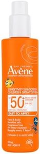 EAU THERMALE AVENE Sunsitive® Sunscreen SPF 50+ Children Spray, Dermatologically-Tested For the Sensitive Skin of Kids & Babies, 4 Hour Water Resistance, Fragrance Free, For Face & Body- 200ML