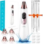 2023 Newest Blackhead Remover Pore Vacuum, Electric Acne Extractor Pore Vacuum - Rechargeable Pore Cleanser - At-Home Facial Beauty Device with LED Screen & 4 Probes & 3 Modes for Men and Women