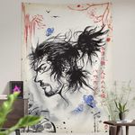 ComicSense.xyz Invincible Printed Anime Tapestry, Anime Theme Backdrop for Wall Hanging Home Decor Bedroom Living Room - 84 X 58 Inches