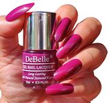 DeBelle Gel Glossy Finish Nail Polish Luxe Lotus (Dark Purple), 8 Ml - Enriched With Natural Seaweed Extract, Cruelty Free, Toxic Free
