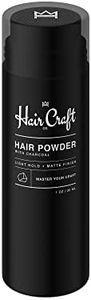 Hair Craft Co. Hair Powder 1oz – Matte Finish + Light Hold + Dry Look/Feel – Added Volume, Texture, & Thickness - Men's Lightweight Root Lifting Powder (Shaker Bottle) – For Thin/Short Hair - Scented