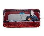 Halloween Michael Myers Horror Movie Sunshade for Windshield | Foldable Sun Visor Protector for Cars, Trucks, SUVs | Blocks UV Rays and Sun Glare | 64 x 32 Inches