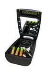 Airbase Make-Up: High Definition Airbrush Make-Up System - Includes Airbrush, Foundation, Blush, Bronzer, Thinner & Cleaner - Presented in a Portable Vanity Unit (Medium Dark)