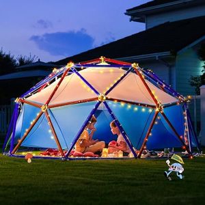 Zupapa Climbing Dome, Outdoor Jungle Gym, 10FT Upgraded Dome Climber with 750LBS Weight Capability,3D Assembly Video,Suitable for 1-6 Kids Climbing Frame