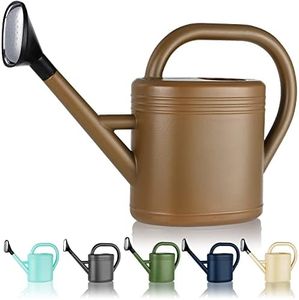 Watering Can for Indoor Plants, Garden Watering Cans for Outdoor Plant House Flower, Modern Plant Watering Can Large Long Spout with Sprinkler Head 1 Gallon