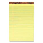 TOPS The Legal Pad Legal Pad, 8-1/2 x 14 Inches, Perforated, Canary, Legal/Wide Rule, 50 Sheets/Pad, 12 Pads/Pack (7572)