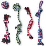 Pacific Pups Products Rope Dog Toys for Small Dogs and Medium Dogs - Benefits Non-Profit Dog Rescue - Dog Rope Toys for Small Dogs and Medium Breeds - Cotton Dog Toys Ropes for Medium Dogs Boredom