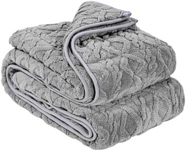 VEVOR Weighted Blanket, 9 kg, 1524 x 2032 mm Queen Size, Sherpa Fleece Heavy Blanket with Glass Beads, Soft Warm Cozy Fluffy Touch, for 90-113 kg Adults, Anxiety Stress Relief, Improve Sleep, Grey