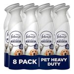 Febreze Air Freshener Spray, 185ML X 8 (1480ML), Pet Odour Eliminator Room Spray, Leaves A Fresh Scent