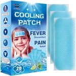 EasYeah Kid Fever Patches for Kids Fever Discomfort, Instant Cooling Patch, Pack of 20