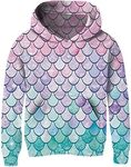 Ahegao Unisex Kids Hoodies Sweaters 3D Printed Casual Hooded Sweatshirts with Big Pockets for 4-14T Boys Girls, A3 Pink, 9-12 Years