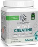 Creatine Monohydrate Powder Micronized | Muscle Building Pre Workout Powder | Vegan Keto-Friendly No Added Sugar Easily Dissolves | 300g Tub, 5g Per Scoop Unflavored Powder | 60 Servings by Sunwarrior