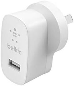 Belkin BoostCharge WCA002auWH 12W USB-A Wall Charger, White