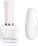 White Nail Varnish - Classic White Nail Polish - All Year Suitable Color Quick Dry Nail Varnish - Long Lasting Chip Resistant No Need UV Non - Toxic Formula Nail Art DIY Home