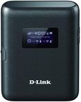 D-Link DWR-933 4G+ LTE-Advanced Cat 6 Wi-Fi Hotspot, 300 Mbps, Portable, Battery-Powered Up to 14 Hours, Dual-Band Wireless AC1200, Unlocked, Black