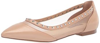 NINE WEST Women's Bizzie2 Ballet Flat, Blush, 7 UK