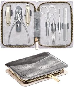 MR.GREEN Manicure Set, German Stainless Nail Clippers Set Anti Splash, Heavy Duty Fingernail& Toenail Clipper for Men& Women, Professional Personal Care Tools with Exquisite Travel Case
