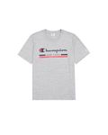 Champion Men's Legacy Graphic Shop Authentic (220249) -Crewneck T-Shirt, Grey (EM021), L