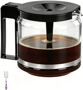 𝟐𝟎𝟐𝟔 𝐔𝐩𝐠𝐫𝐚𝐝𝐞 Carafe Replacement for Technivorm 89830 1.25L Glass Carafe, 10Cup/40oz Coffee Pot Compatible with Moccamaster KBG/KBGV/CDG Model Brewer, External Metal Ring Reinforcement.