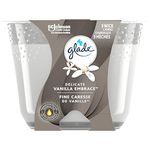 Glade Scented Candle, Delicate Vanilla Embrace, 3-Wick Candle, Air Freshener Infused with Essential Oils for Home Fragrance, 1 Count