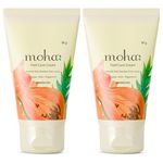Moha Foot Cream for Dry & Cracked Feet | Deep Nourishment & Fast Healing Heel Repair Cream | Cooling & Vegan Formula with Aloe, Papaya, Peppermint & kapurkachri | Clinically Proven | Moisturizing Foot Cream for Rough Calloused Skin | Softening, Exfoliating & Paraben-Free Foot Care for Men & Women - 50g (Pack of 2)