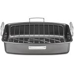 Cuisinart Non-Stick Roasting Pan with V-Shaped Rack, 17"x13" (ASR-1713V1C)