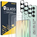 [3+3 Pack] for Samsung Galaxy S24 FE Screen Protector, 9H Tempered Glass, Ultrasonic Fingerprint Compatible, HD Clear Case Friendly for Samsung S24 FE Tempered Glass Screen Protector 5G