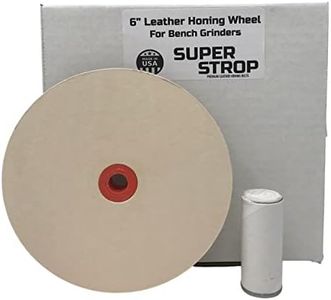 6" Pro Sharpening Supply Leather Honing Wheel Fits 6 in. Bench Grinders and Polishers