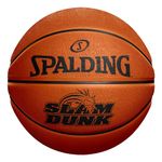 Spalding – Slam Dunk – Orange – Basketball ball – Size 5 – Basketball – Certified ball – Material: Rubber – Outdoor – Anti-slip – Excellent grip – For Kids