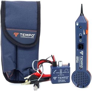 TEMPO 701K-G/6A Premium Tone and Probe Wire Tracing Kit with ABN Test Clips - Trace Data, Telephone, Coax, Security, Electrical Cables - Professional Grade