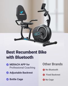 MERACH Recumbent Exercise Bike S08 – Indoor Stationary Fitness Bike