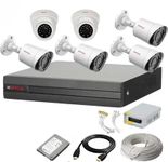 CP PLUS 8 Channel HD DVR 1080p 1Pcs, Cosmic Outdoor Camera 2.4 MP 4Pcs,Cosmic Indoor Camera 2.4 MP 2Pcs,2 TB Hard Disk, Cp plus 180 Meter Cable, Full Combo Set Security Camera