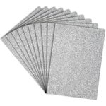 Paraspapermart A4 Size Glitter Foam Sheets, Silver Colour, Pack of 10 Sheets- for Art & Craft, Decoration, Gift Wrapping, Scrapbooking etc