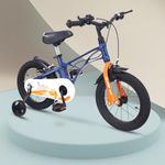 R for Rabbit Tiny Toes Ryder 14T Bicycle for Kids Magnesium Frame Cycle for 3 to 5 Years Baby Boys & Girls of Upto 40 Kgs Weight Capacity - 90% Installed with 6 Month Warranty (Blue Orange)