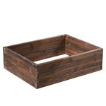 Wooden Raised Garden Planter Treated Fir Wood Outdoor Flower Trough Herb Vegetable Bed in 3 Sizes Bottomless Assembly Required (Medium 80x60cm)