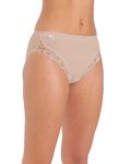 Undercover 3 Pairs Womens High Leg Briefs 1007 Nude 14