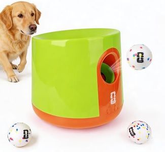 PET MOMENT Official FIFA World Cup 2026 Edition - Dog Automatic Ball Launcher for Large Dogs Ball Thrower Machine Outdoor Indoor Use Interactive Dog Toy, Included 3 Rubber Fetch Soccer Balls