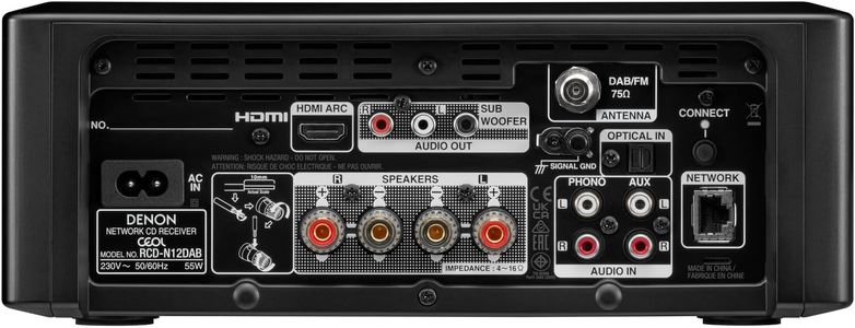 Denon Compact HiFi System – RCD-N12DAB, DAB Radio, Bluetooth