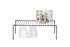 simplywire - Kitchen Cupboard Organiser - Steel Storage Shelf – Black