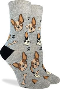 Good Luck Sock Women's French Bulldog Dog Socks, Adult, Shoe Size 5-9