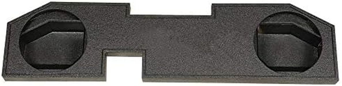 Qpower QBOMB-DODGE10-4DR 10 Inch Dual Chamber Subwoofer Box Enclosure with Bed Liner Spray for 2002 and Newer Dodge or Ram Trucks, Black