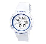 Time Up Digital Dial 2024 Launch Alarm with Sound Waterproof Light Kids Watch for Boys & Girls (Age:4-12 Years)-DET12-X (White)