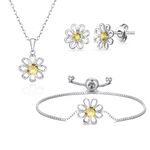 Philip Jones 3pc Daisy Bracelet Set Created with Zircondia® Crystals