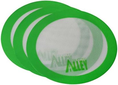 Silicone Alley, 3 Non-stick Mat Pad/Silicone Rolling Baking Pastry Mat Large Round 9.5" Green